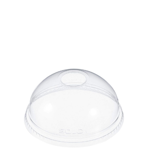 Picture of Dart DLR626 Clear Lid PET 626 Dome With Hole (Case of 1000)