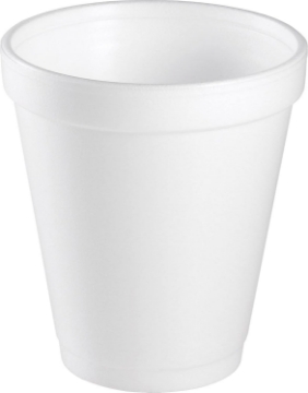 Picture of Dart® Insulated Foam Drinking Cups, White, 8 Oz, Box Of 1,000 Cups