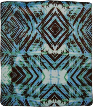 Picture of Denali Home Collection by Monterey Mills 60-Inch by 70-Inch Denali Double-Sided MicroPlush Throw, Radial Radiance