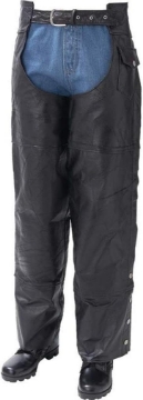 Picture of Diamond Plate Leather Motorcycle CHAPS-3X