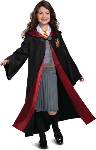 Picture of Disguise girls Hermione Granger Girls Costume, Deluxe Official Harry Potter Wizarding World Costume