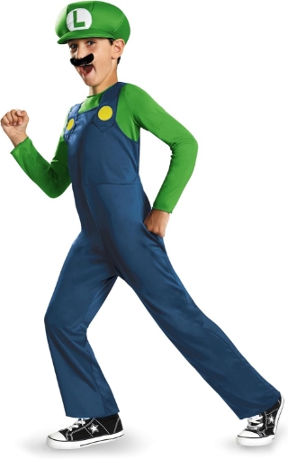 Picture of Disguise Nintendo Luigi Costume for Kids, Officially Licensed Super Mario Brothers Boys Costume
