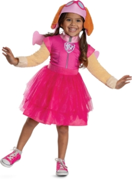 Picture of Disguise Paw Patrol Skye Tutu Costume, Official Paw Patrol Skye Toddler Costume with Headpiece and Wings