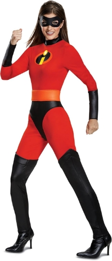 Picture of Disguise The Incredibles Mrs. Incredible Classic Costume, Official The Incredibles Adult Costume