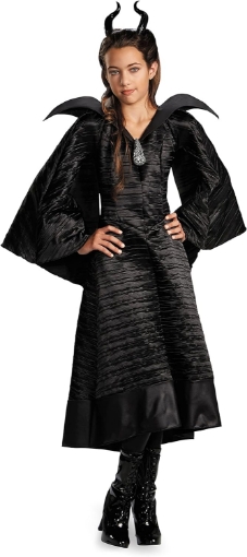 Picture of Disney Maleficent Movie Christening Black Gown Girls Deluxe Costume