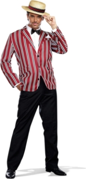 Picture of Dreamgirl Men's Dapper Gentleman Costume, Great Gatsby, Adult Good Time Charlie 1920s Dapper Halloween Costume for Men