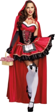 Picture of Dreamgirl Women's Red Riding Hood Costume, Adult Halloween Fashion