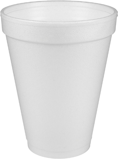Picture of Drink 12J12 Foam Cups, 12oz, 25/Bag, 40 Bags/Carton