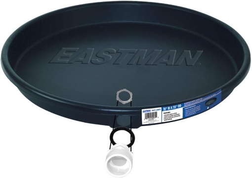 Picture of Eastman Water Heater Drain Pan with PVC Fittings, 20 Inch ID x 22 Inch OD Compression, 60076