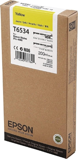 Picture of Epson T653400 Ink Cartridge (Yellow) in Retail Packaging