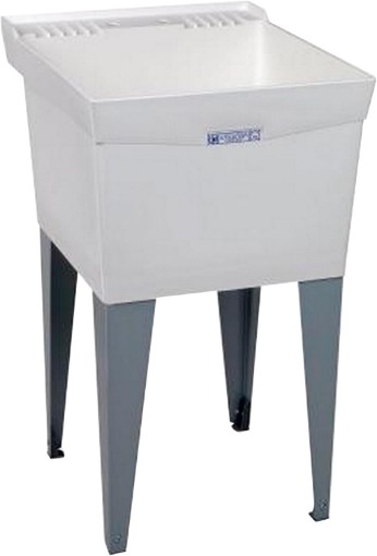 Picture of EZ-FLO El Mustee 19F Utilatub 18-Gallon Floor-Mount Laundry/Utility Tub, 34 X 20 X 24 In, White
