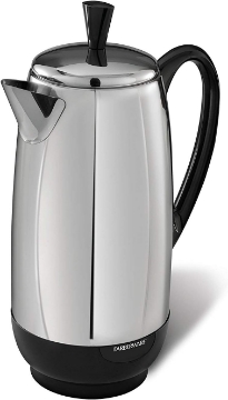 Picture of Farberware FCP412 1000 Watt 12-Cup Percolator, Stainless Steel