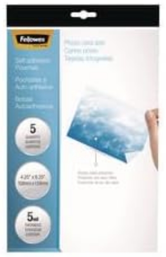 Picture of Fellowes Photo Self-Adhesive Pouches - 4.25 in x 6.26 in Lamination Pouches with Adhesive Back