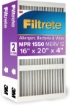 Picture of Filtrete 16x20x4 AC Furnace Air Filter, MPR 1550, MERV 12, Fits Lennox & Honeywell, Allergen, Electrostatic Air Cleaning Filter, 2-Pack (actual size 15.88x19.88x4.31 in)