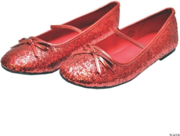 Picture of Flat Ballet Glitter Ch Red Sm