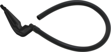 Picture of Fluidmaster 218 Toilet Refill Tube and Clip Replacement, For 100,200,200A, 400A and Most Other Valves , Black