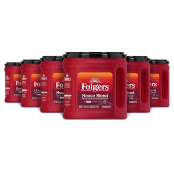 Picture of Folgers House Blend Medium Roast Ground Coffee, 25.9 Ounce (Pack of 6)