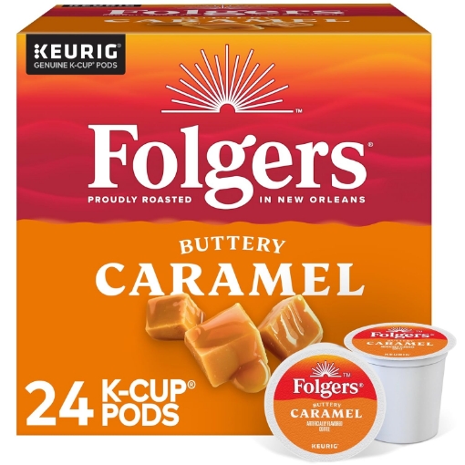 Picture of Folgers® Keurig® Single Serve K-Cup® Pods, Buttery Caramel, 24ct