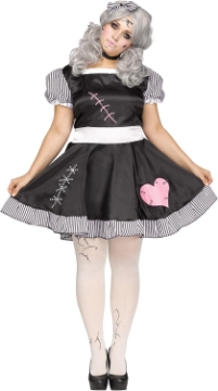 Picture of Fun World Women's Plus-Size Broken Doll Plus Size Costume