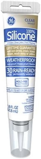 Picture of GE Silicone 2 Clear Silicone 2 Window and Door Sealant 2.8 oz.