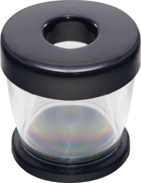 Picture of Gem 700B Paper Clip Dispenser Magnetic Clear/Black