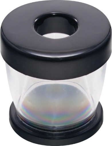 Picture of Gem 700B Paper Clip Dispenser Magnetic Clear/Black