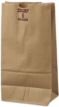 Picture of Gen 30906 6 Paper Grocery Bag, 50lb Kraft, Extra-heavy-duty 6 X 3 5/8 X 11 1/16, 500 Bags
