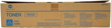 Picture of Genuine Konica A0D7431 (TN314C) Cyan Toner Cartridge
