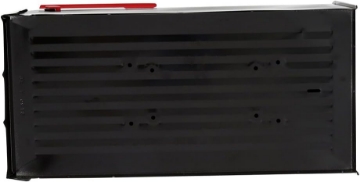 Picture of Gibraltar Jumbo Galvanized Steel Post Mounted Black Mailbox 15 in. H x 11-1/2 in. W x 23-1/2 in. L