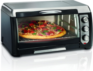 Picture of Hamilton Beach Countertop Toaster Oven, 6-Slices, Includes Bake Pan and Broil Rack, Black (31330D)