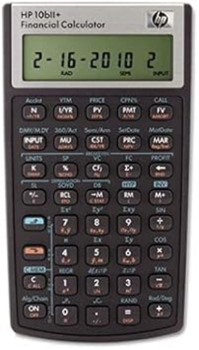 Picture of HEWLETT-PACKARD CALCULATORS HP 10BII+ FINANCIAL CALCULATOR