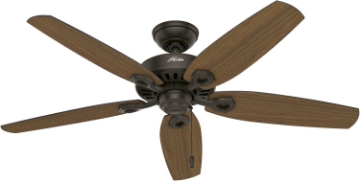 Picture of Hunter Indoor / Outdoor Ceiling Fan, with pull chain control - Builder Elite 52 inch, New Bronze, 53292