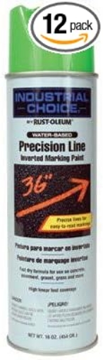 Picture of Industrial Choice M1600/M1800 System Precision-Line Fluorescents Green Inverted Marking Paint [Set of 12]