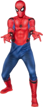Picture of Jazwares Marvel Spider-Man Primalux Costume for Men - Premium Homecoming Suit with Web Shooters, Mask & Built-In Footwear