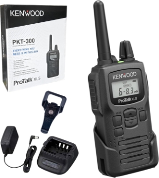Picture of KENWOOD ProTalk Portable UHF Two-Way Radio, 2W Power, VOX and Privacy Talk, 6 Channels, 10 Call Alerts, Durable MIL-STD 810, 16-Hour Battery, 6-Mile Range Walkie Talkie, Backlit LCD Screen, PKT-300U