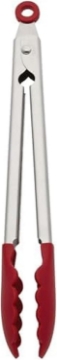 Picture of KitchenAid Silicone Stainless Steel Tongs, 12 Inch, Red