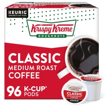 Picture of Krispy Kreme Classic Coffee Keurig Single Serve K-Cup Pods, Medium Roast, 24 Pods Per Pack, Case Of 4 Packs