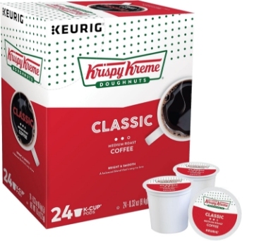 Picture of Krispy Kreme Classic, Single-Serve Keurig K-Cup Pods, Medium Roast Coffee, 24 Count