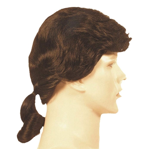 Picture of Lacey Wigs Morris Costumes Mens Ponytail Black
