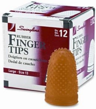 Picture of Large Rubber Finger Tips, 1/Dozen [Set of 3]