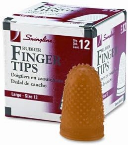 Picture of Large Rubber Finger Tips, 1/Dozen [Set of 3]