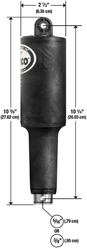 Picture of Lenco 101XDS Short Extreme Duty Actuator - 12V - 2-1/4" Stroke w/3/8 Hardware