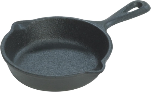 Picture of Lodge 3.5 Inch Cast Iron Pre-Seasoned Skillet – Signature Teardrop Handle - Use in the Oven, on the Stove, on the Grill, or Over a Campfire - Black