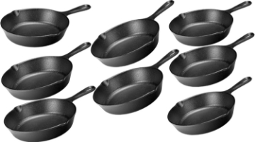 Picture of Lodge LMS3 Miniature Skillet,Black 3.5-inch - Pack of 8
