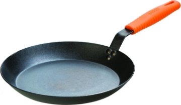 Picture of Lodge Manufacturing Company CRS12HH61 Carbon Steel Skillet, 12", Black/Orange
