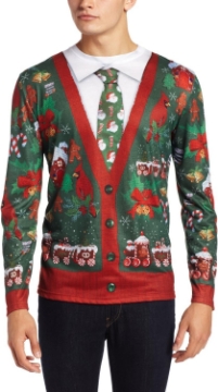 Picture of Long Sleeve: Ugly Cardigan Costume Tee Longsleeve Shirt Size XXL