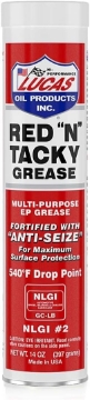 Picture of Lucas Oil 10005 Red N Tacky Grease - 14 Ounce Cartridge pack of 10