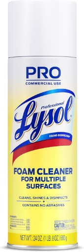 Picture of Lysol Professional Foam Cleaner for Multiple Surfaces, 24 Ounce