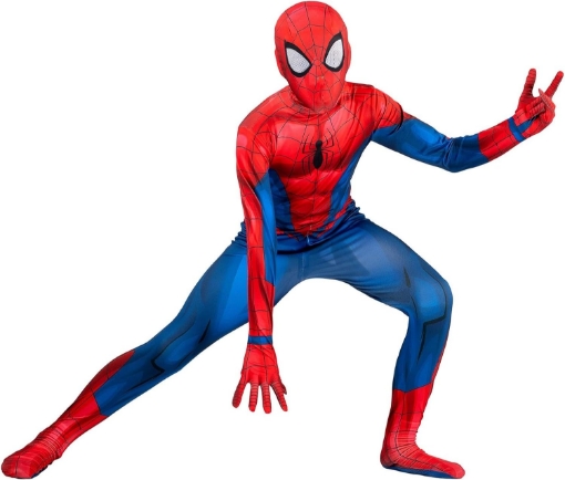 Picture of Marvel Kid's Classic Spider-Man Zentai Costume Suit X-Large