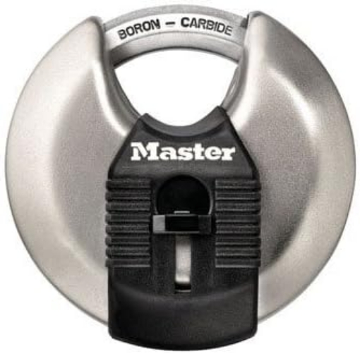 Picture of Master Lock 1-1/2 in. H x 1 in. W x 2-3/4 in. L Steel Dual Ball Bearing Locking Disk Padlock 1 pk